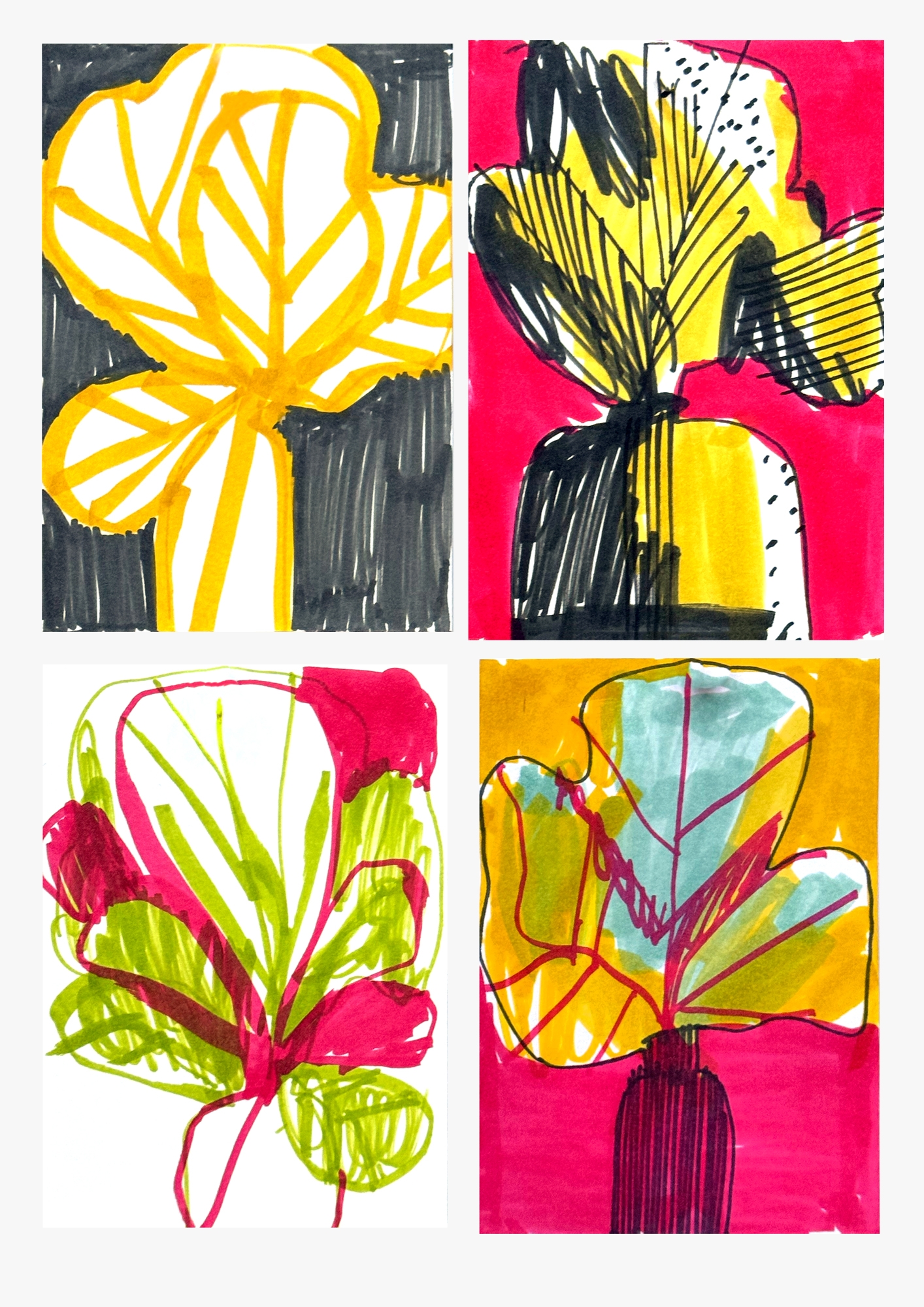 Рисование маркерами