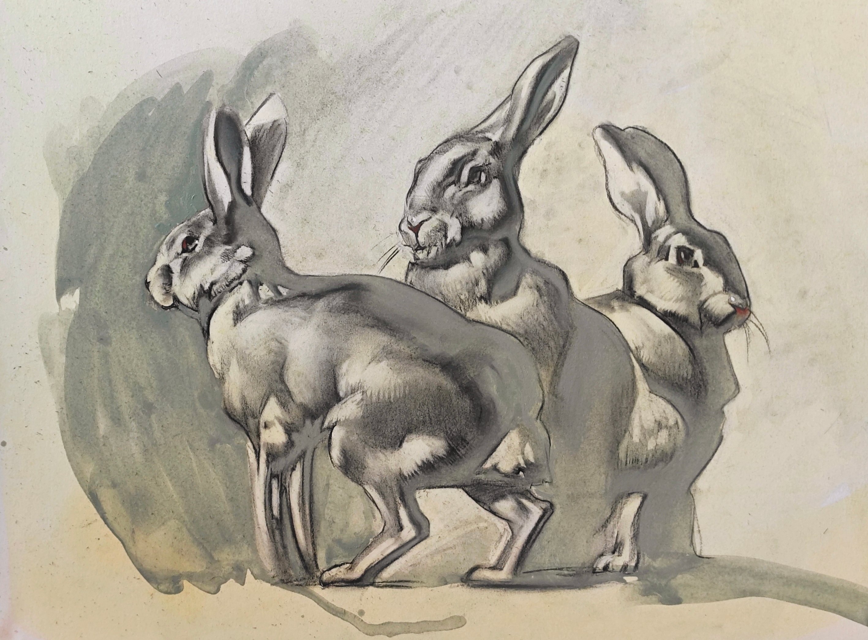 Рисунок мягкими материалами